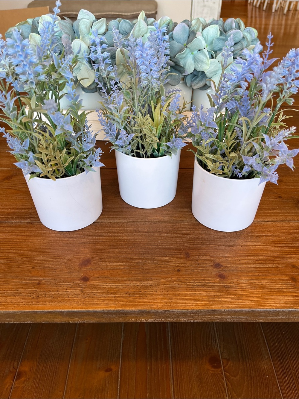 NWT Threshold Potted Faux Plant Lavender 3-3/4 x 10 Set of 3